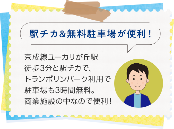 駅チカ&無料駐車場が便利！